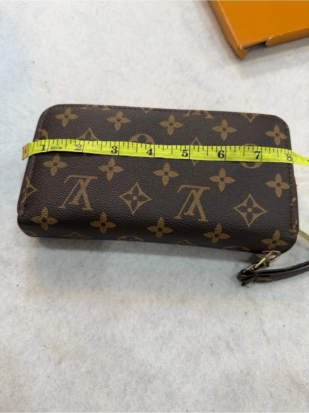 Brown‎ Monogram Zip Wallet with Wristlet